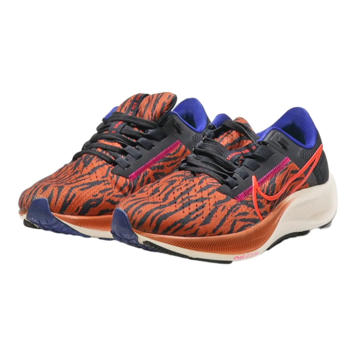 NIKE Air Zoom Pegasus 38 2022 Sneaker Trainers Orange Canvas Womens UK 4