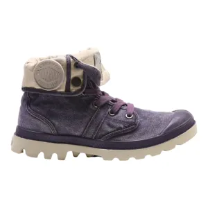 PALLADIUM Ankle Boots Purple Canvas Womens UK 4