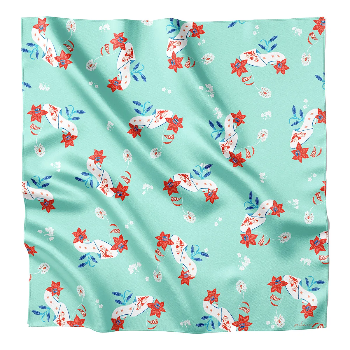 ‘PERANAKAN SHOES’ Silk Scarf