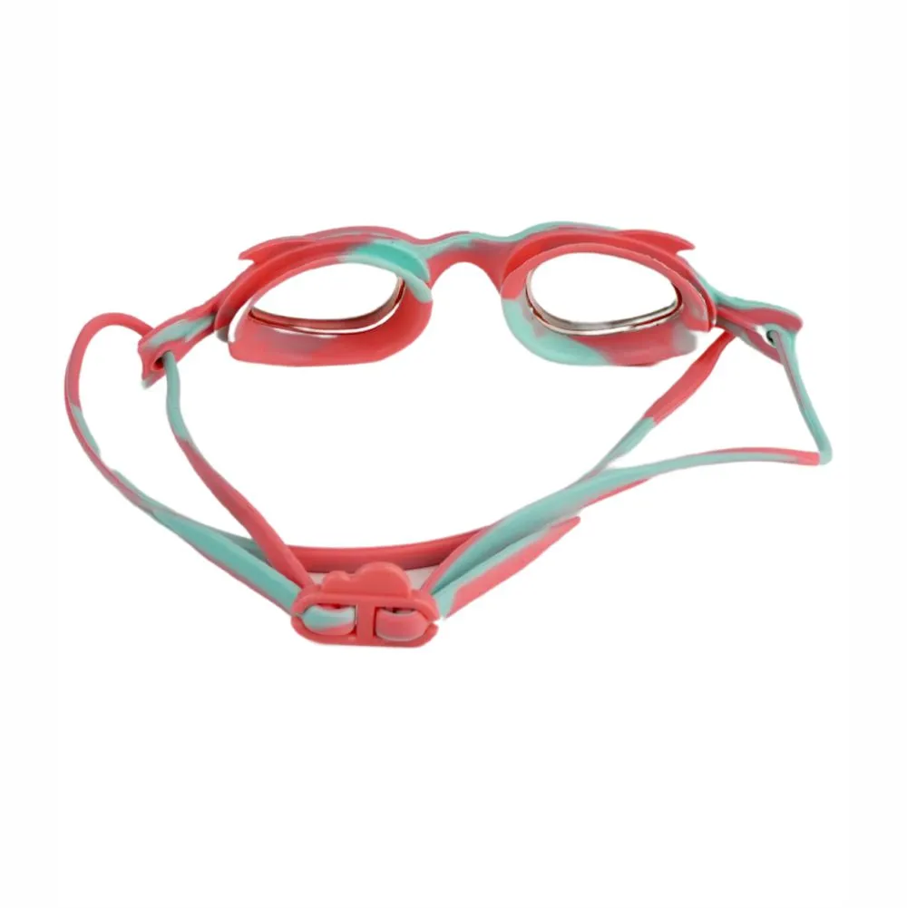 Pink & Mint Fishtail Designed Frame, Anti Fog UV Protection Leakproof Design Swim Goggles for Kids, 3 years - 8 years