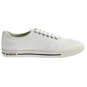 SeaVees Hermosa Surfwash Mens White Plimsolls