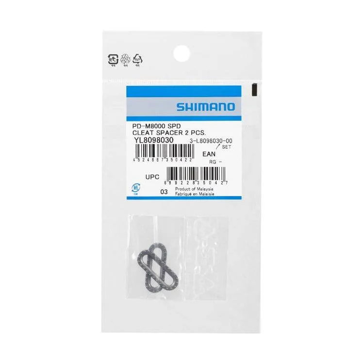 Shimano PD-M8000 SPD Cleat Spacer 2 Pieces, YL8098030