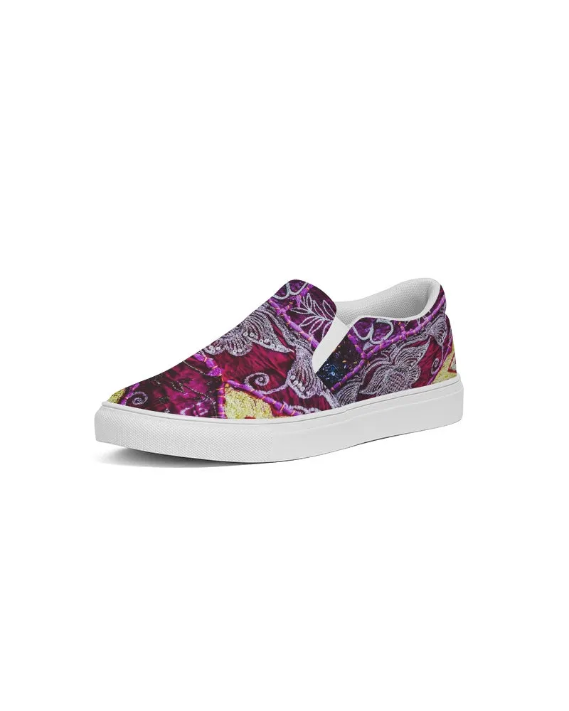 Slip-On Fashion Sneakers for Girls. Boho, Ethnic, Indian Design. Jooots from Artikrti