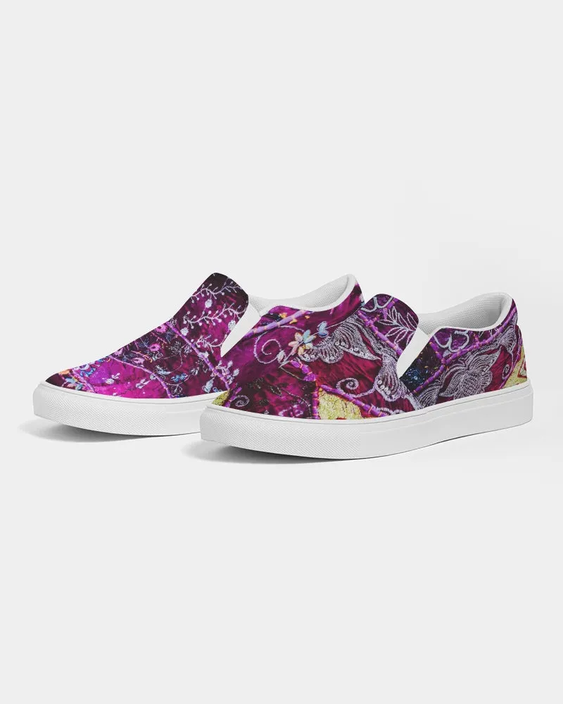 Slip-On Fashion Sneakers for Girls. Boho, Ethnic, Indian Design. Jooots from Artikrti