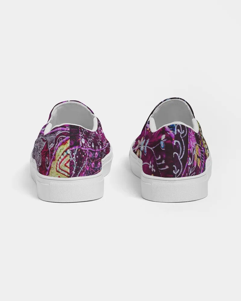 Slip-On Fashion Sneakers for Girls. Boho, Ethnic, Indian Design. Jooots from Artikrti