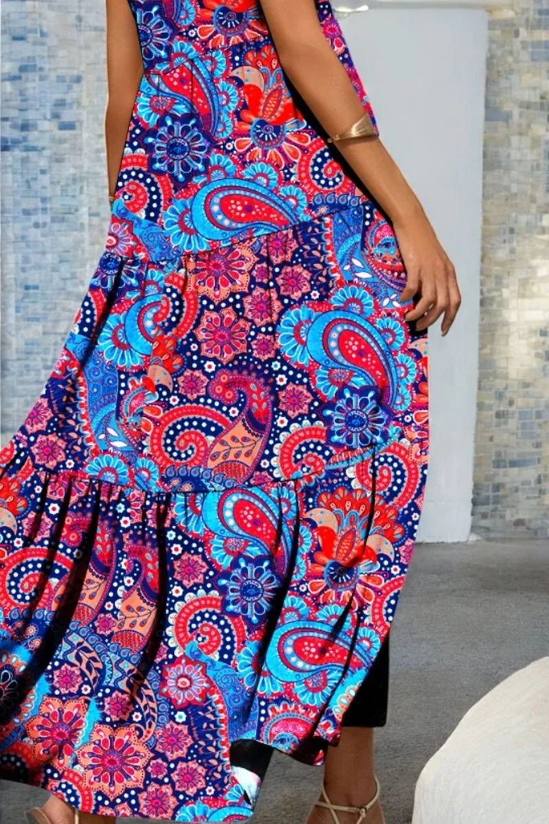 Sophie - Flowy tiered summer dress with bohemian charm