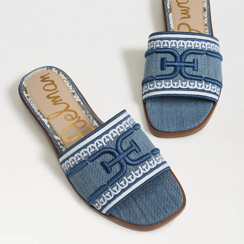 Stevie Sandal Denim Navy Multi