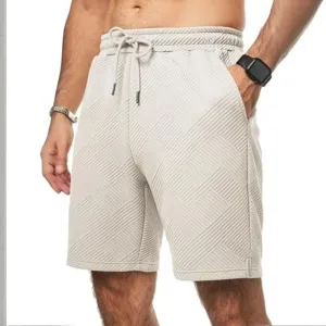 Stylish Geometric Texture Design Versatile Casual Shorts