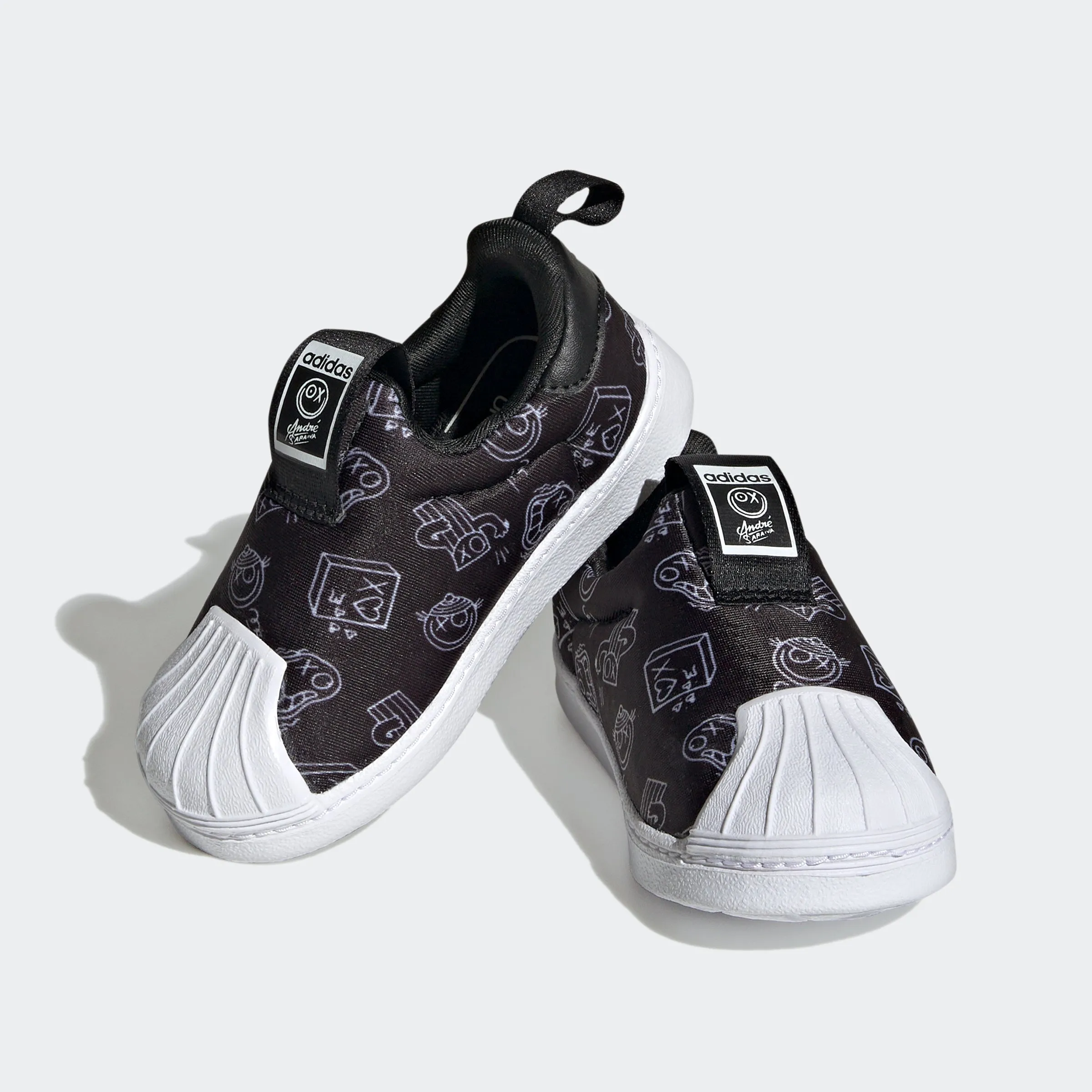 Toddlers adidas Originals André Saraiva Superstar 360 Shoes Black