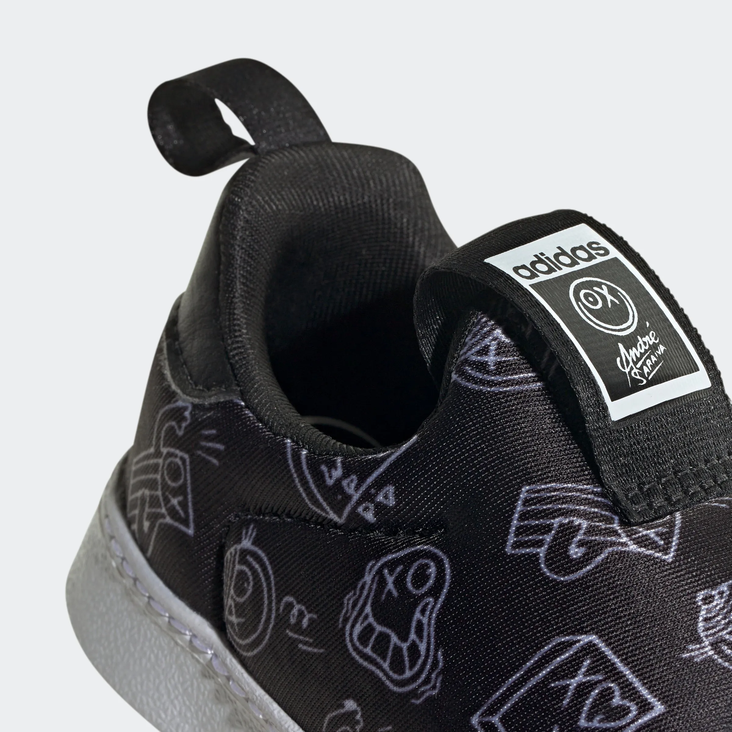 Toddlers adidas Originals André Saraiva Superstar 360 Shoes Black