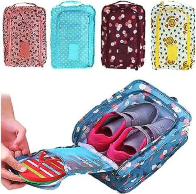 Travelling Shoes Pouch Small Printed (Random Print) - H00066