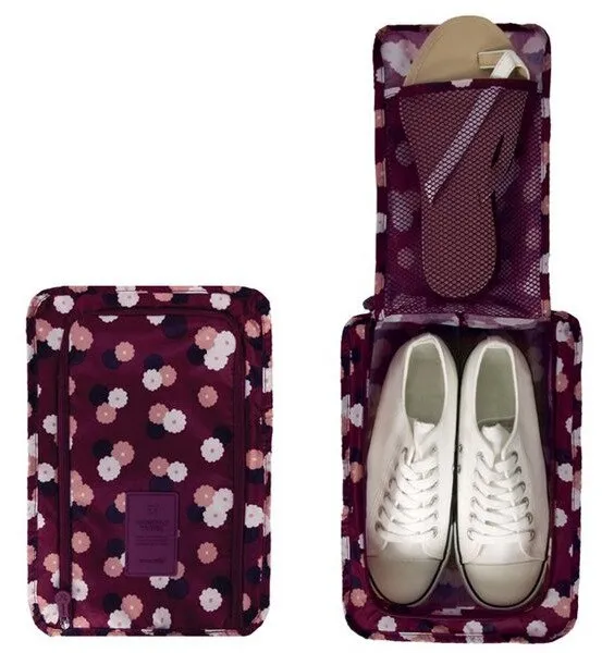 Travelling Shoes Pouch Small Printed (Random Print) - H00066
