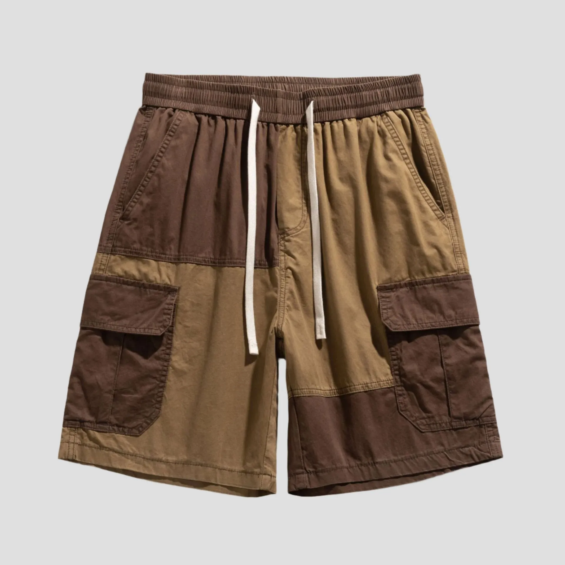 Two Tone Cargo Shorts Style