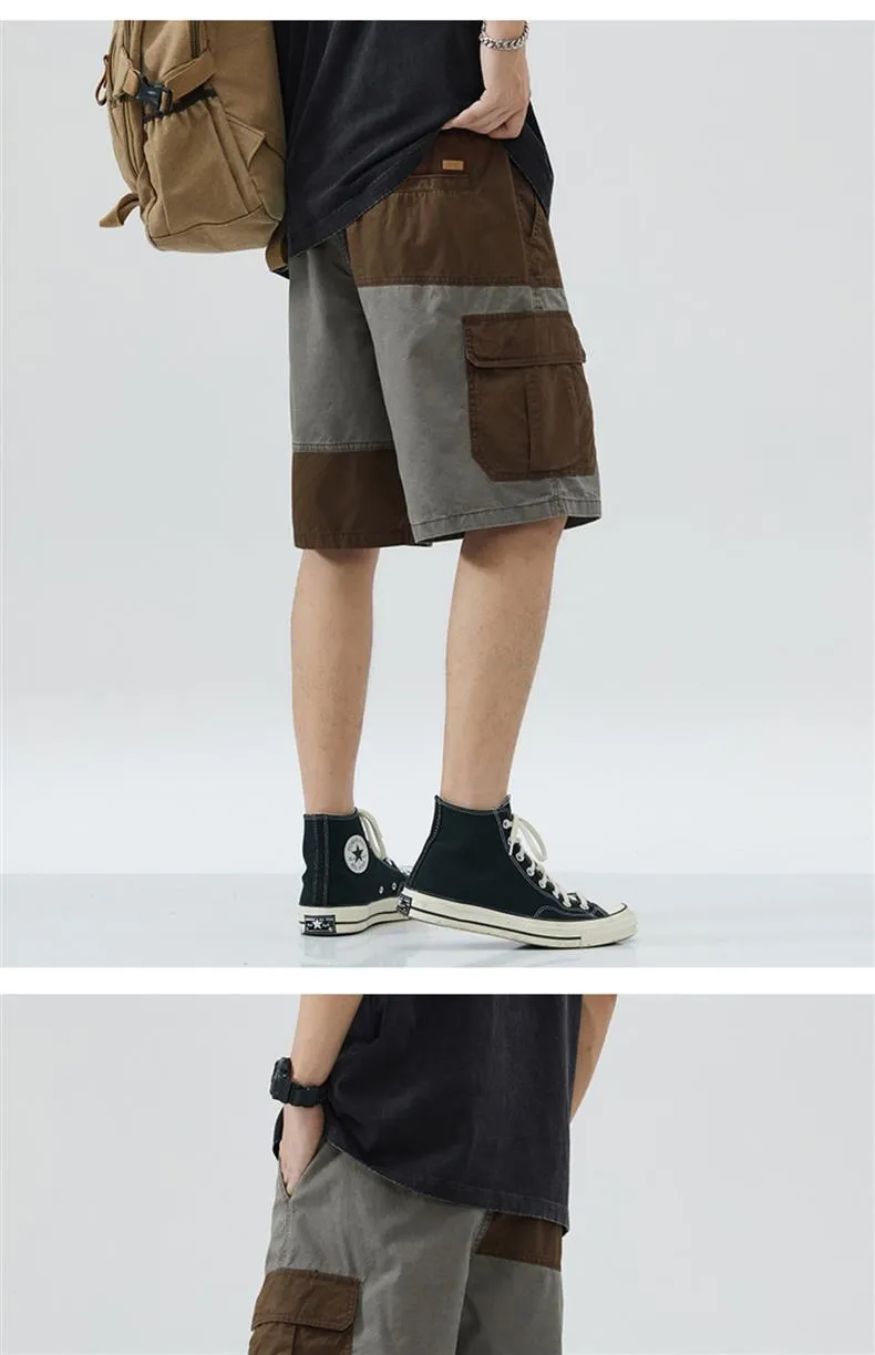 Two Tone Cargo Shorts Style