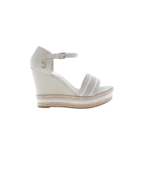 US POLO WOMENS WEDGE IN CANVAS WITH ROPE