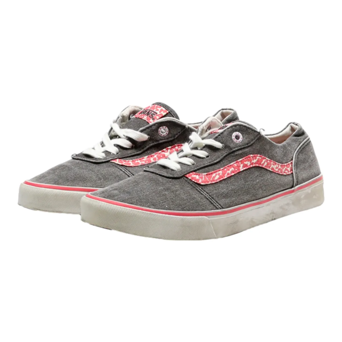 VANS Authentic Low Top Trainers Grey Canvas Womens UK 5.5