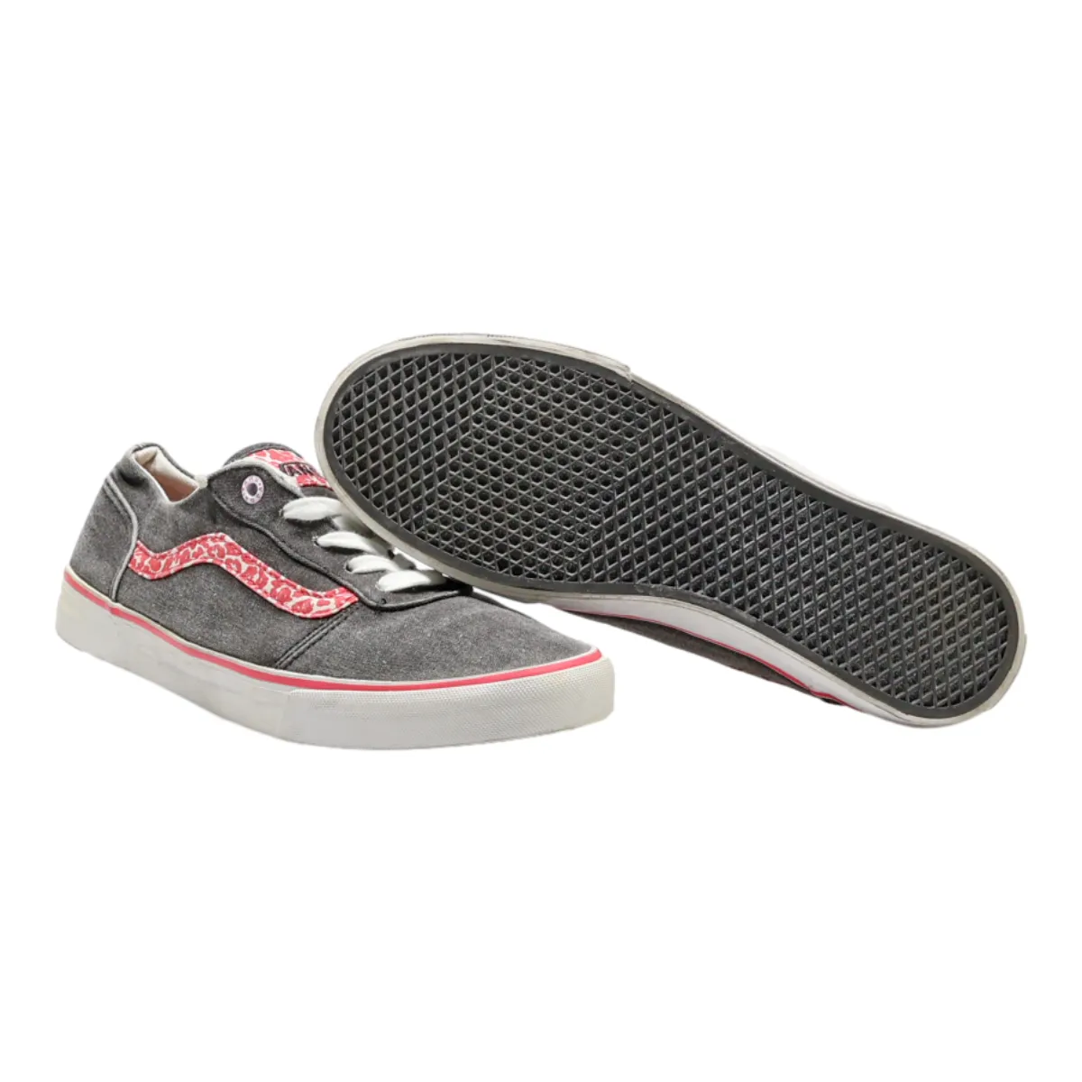 VANS Authentic Low Top Trainers Grey Canvas Womens UK 5.5