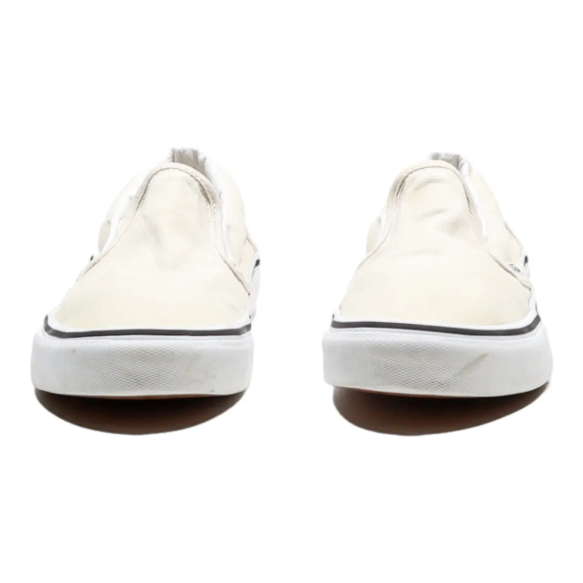 VANS Low Top Trainers Beige Canvas Womens UK 4.5