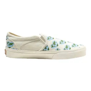 VANS Low Top Trainers Beige Canvas Womens UK 4