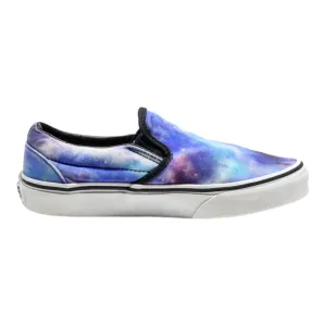 VANS Old Skool Low Top Trainers Blue Canvas Womens UK 3.5