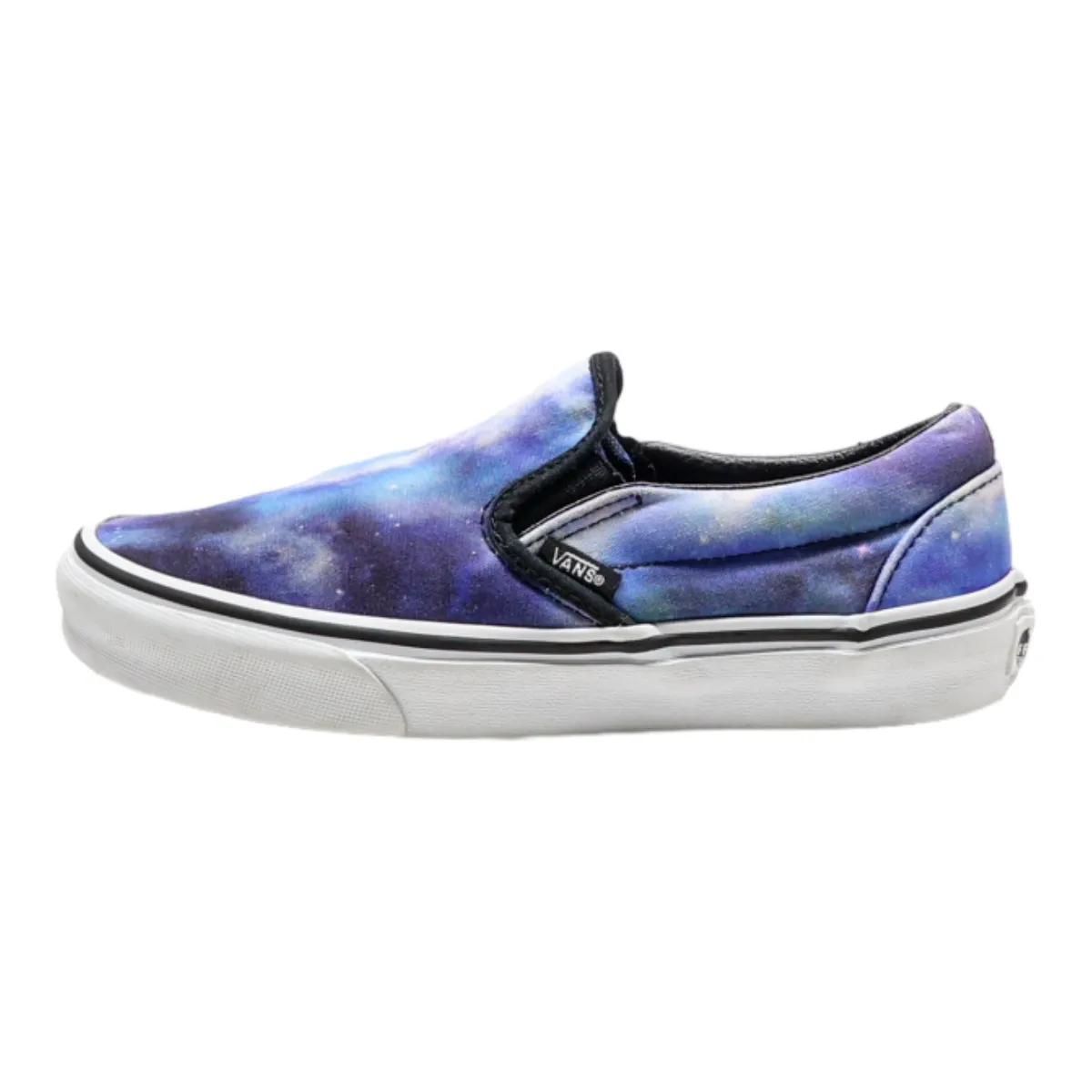 VANS Old Skool Low Top Trainers Blue Canvas Womens UK 3.5