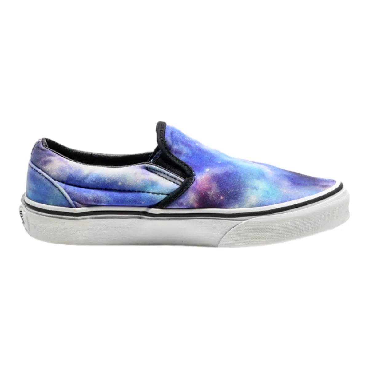 VANS Old Skool Low Top Trainers Blue Canvas Womens UK 3.5