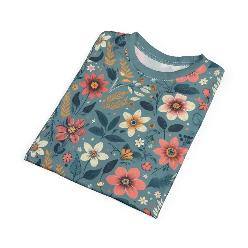 Vibrant Floral Pattern Unisex Tee