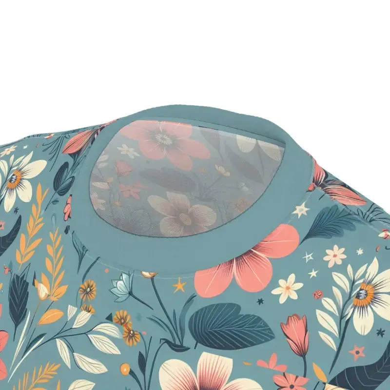 Vibrant Floral Pattern Unisex Tee