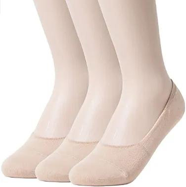 Womens Anti-Slip No Show Socks Low Cut Liner Socks 5 Colors