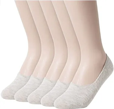 Womens Anti-Slip No Show Socks Low Cut Liner Socks 5 Colors