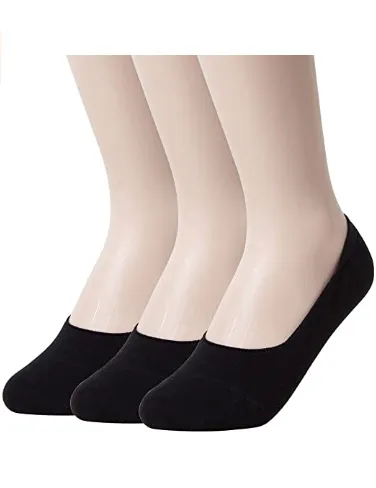 Womens Anti-Slip No Show Socks Low Cut Liner Socks 5 Colors