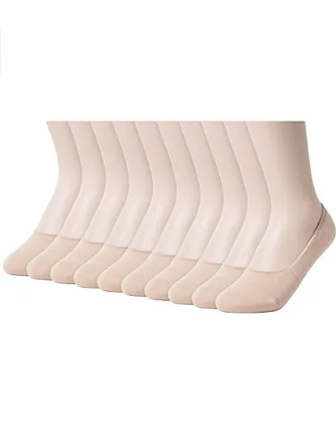 Womens Anti-Slip No Show Socks Low Cut Liner Socks 5 Colors