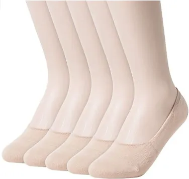Womens Anti-Slip No Show Socks Low Cut Liner Socks 5 Colors
