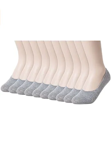 Womens Anti-Slip No Show Socks Low Cut Liner Socks 5 Colors