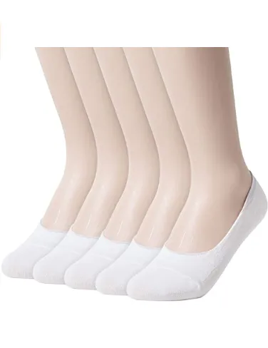 Womens Anti-Slip No Show Socks Low Cut Liner Socks 5 Colors
