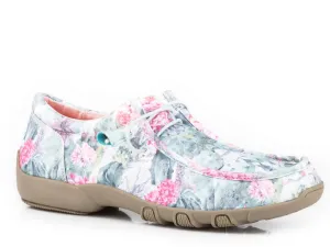WOMENS GREEN CACTUS AND FLOWER CANVAS