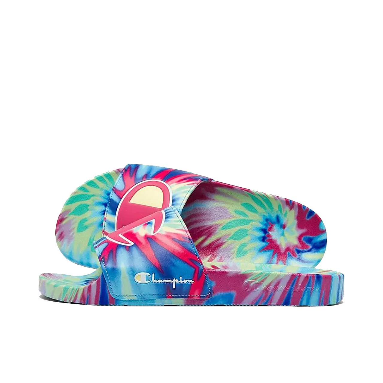 Womens Lt Yellow/Multi IPO Tie Dye Slide