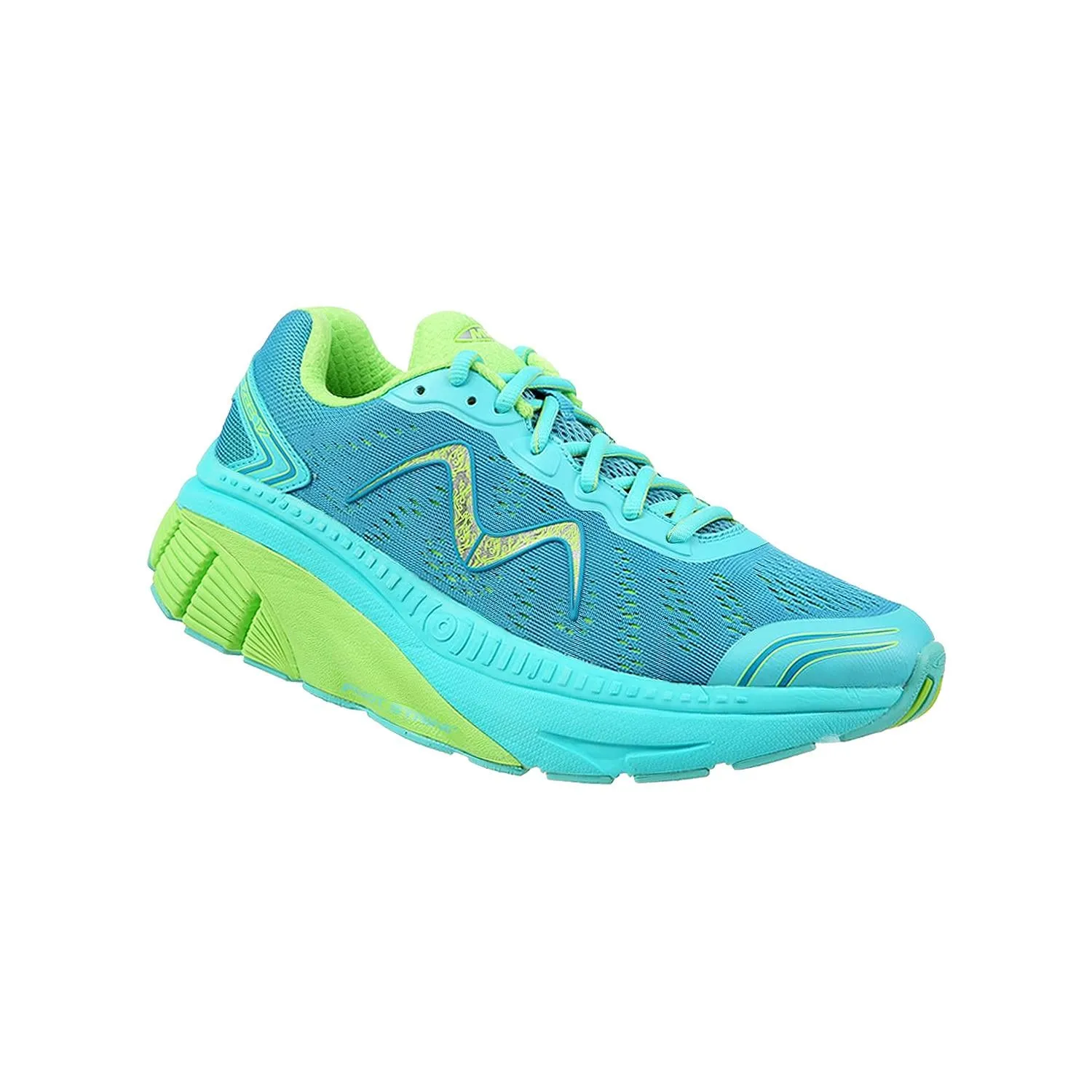 Women's MBT Zee 17 Running Shoe Teal/Green Mesh